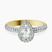 Pre-Designed 18kt Yellow Gold Kathrine Halo Lab Diamond Ring