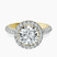 10kt Yellow Gold Kathrine Halo Lab Diamond Ring