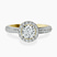 Pre-Designed 18kt Yellow Gold Kathrine Halo Lab Diamond Ring