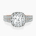 Luna Split Shank Halo Lab Diamond Engagement Ring in 9ct Rose Gold