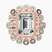 Bloom Vintage Halo Lab Diamond Engagement Ring in 10kt Rose Gold