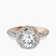 Entwined Love Halo Lab Diamond Engagement Ring in 14kt Rose Gold