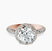 Entwined Love Halo Lab Diamond Engagement Ring in 14ct Rose Gold
