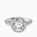 Entwined Love Halo Lab Diamond Engagement Ring in Platinum