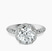 Platinum Entwined Love Halo Lab Diamond Ring