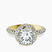 Entwined Love Halo Lab Diamond Engagement Ring in 10kt Yellow Gold