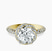 10kt Yellow Gold Entwined Love Halo Lab Diamond Ring