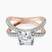 Dakota Criss Cross Lab Diamond Engagement Ring in 9ct Rose Gold