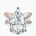 Pre-Designed 18kt Rose Gold Dakota Criss Cross Lab Diamond Ring