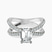 Pre-Designed Platinum Dakota Criss Cross Lab Diamond Ring