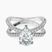 Pre-Designed Platinum Dakota Criss Cross Lab Diamond Ring