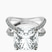 Pre-Designed Platinum Dakota Criss Cross Lab Diamond Ring