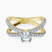 Pre-Designed 18kt Yellow Gold Dakota Criss Cross Lab Diamond Ring