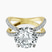 Pre-Designed 18kt Yellow Gold Dakota Criss Cross Lab Diamond Ring