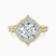 Pre-Designed 9ct Yellow Gold Melody Vintage Halo Lab Diamond Ring