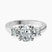 10kt White Gold Intricacy Three stone Lab Diamond Ring