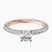 Pre-Designed 14kt Rose Gold Grace Micro pavé Eternity Lab Diamond Ring