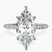 Pre-Designed 14kt Rose Gold Grace Micro pavé Eternity Lab Diamond Ring