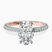 Grace Micro pavé Eternity Lab Diamond Engagement Ring in 10kt Rose Gold