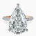 Pre-Designed 14kt Rose Gold Grace Micro pavé Eternity Lab Diamond Ring