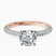 Pre-Designed 18kt Rose Gold Grace Micro pavé Eternity Lab Diamond Ring
