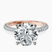 Pre-Designed 18kt Rose Gold Grace Micro pavé Eternity Lab Diamond Ring
