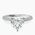 Grace Micro pavé Eternity Lab Diamond Engagement Ring in 10kt White Gold