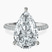 Pre-Designed 14kt White Gold Grace Micro pavé Eternity Lab Diamond Ring
