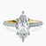 Grace Micro pavé Eternity Lab Diamond Engagement Ring in 18kt Yellow Gold