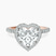Elle classic halo Lab Diamond Engagement Ring in 9ct Rose Gold