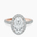 Elle classic halo Lab Diamond Engagement Ring in 9ct Rose Gold