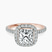 Elle classic halo Lab Diamond Engagement Ring in 9ct Rose Gold