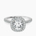 Elle classic halo Lab Diamond Engagement Ring in 9ct White Gold