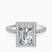 Elle classic halo Lab Diamond Engagement Ring in 9ct White Gold