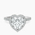 Elle classic halo Lab Diamond Engagement Ring in 9ct White Gold