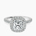 Elle classic halo Lab Diamond Engagement Ring in 9ct White Gold