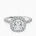 Elle classic halo Lab Diamond Engagement Ring in 9ct White Gold