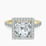 Elle classic halo Lab Diamond Engagement Ring in 14ct Yellow Gold