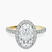 Elle classic halo Lab Diamond Engagement Ring in 9ct Yellow Gold