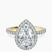 Elle classic halo Lab Diamond Engagement Ring in 18ct Yellow Gold