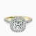 Elle classic halo Lab Diamond Engagement Ring in 14ct Yellow Gold