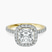 Elle classic halo Lab Diamond Engagement Ring in 14ct Yellow Gold