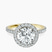 Elle classic halo Lab Diamond Engagement Ring in 14ct Yellow Gold