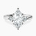 Synthia Three stone Lab Diamond Engagement Ring in 10kt White Gold