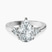 Synthia Three stone Lab Diamond Engagement Ring in Platinum