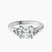 Synthia Three stone Lab Diamond Engagement Ring in Platinum