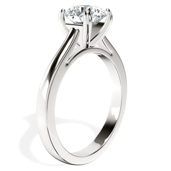 Teagan Solitaire 2mm Lab Diamond Ring left view