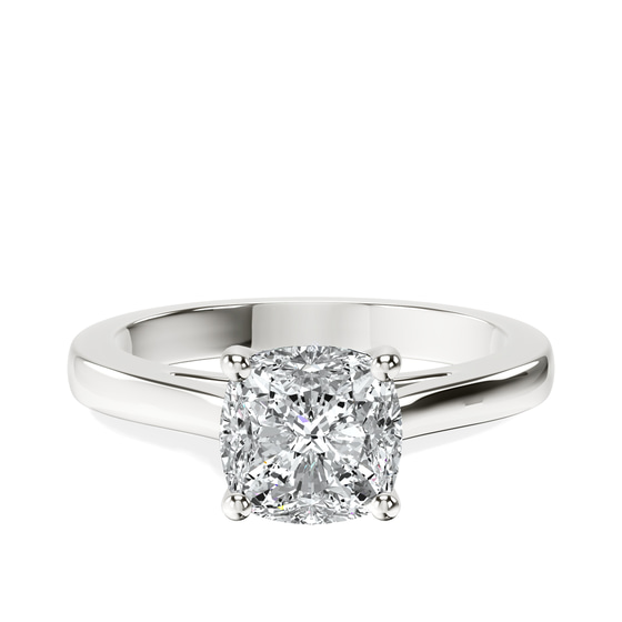 Teagan Solitaire 2mm Lab Diamond Ring front view