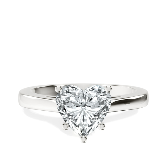 Teagan Solitaire 2mm Lab Diamond Ring front view