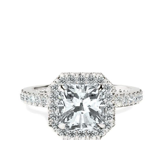 Klarissa Halo Lab Diamond Eternity Ring